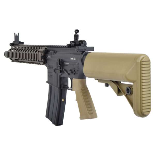 GOLDEN EAGLE FUCILE A GAS DANIEL DEFENSE MK18 TWO-TONE NERO/TAN (GE-6593MT) - immagine 8