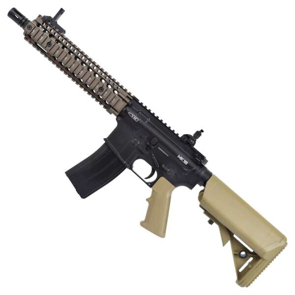 GOLDEN EAGLE FUCILE A GAS DANIEL DEFENSE MK18 TWO-TONE NERO/TAN (GE-6593MT) - immagine 2