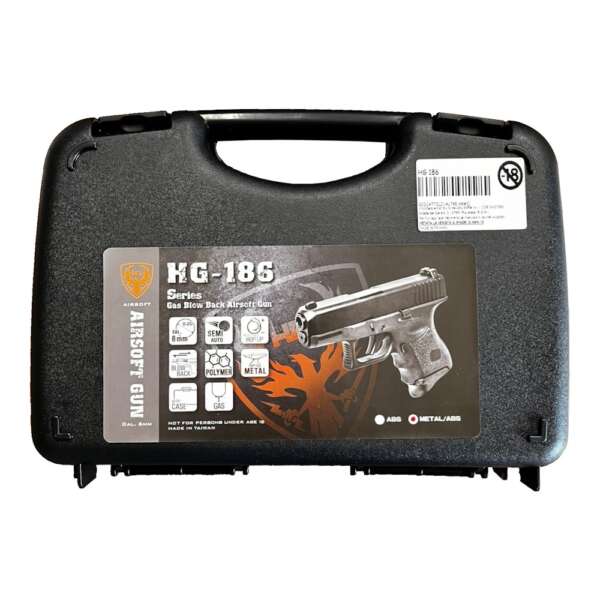 HFC PISTOLA A GAS HALF METAL BLACK (HG 186) - immagine 3