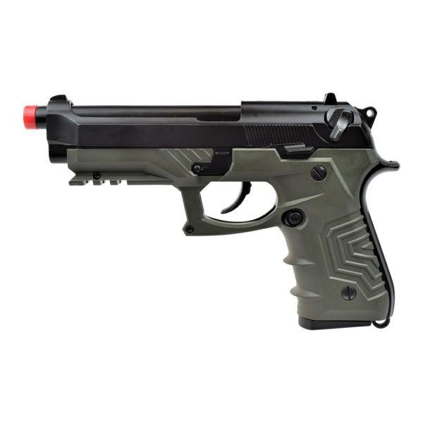 HFC PISTOLA A GAS M9 CUSTOM TYPE GREEN (HG 173G)