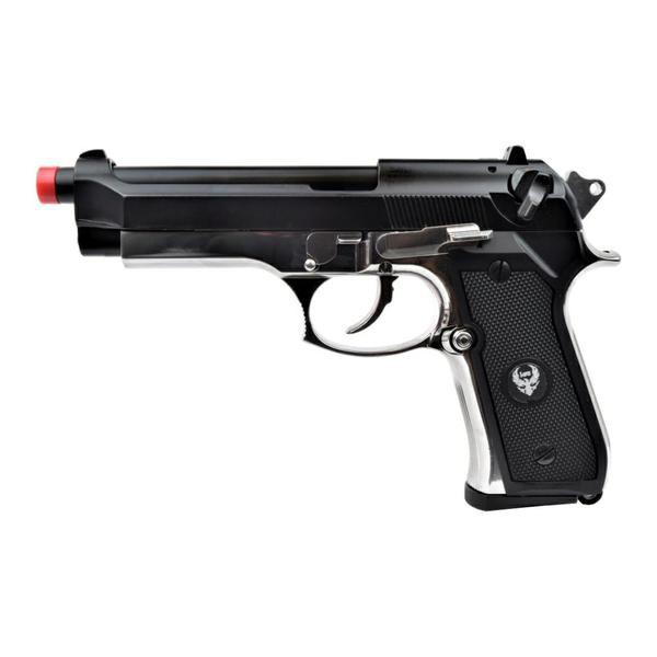 HFC PISTOLA A GAS M9 MILITARY TYPE BLACK/SILVER (HG 194BS)