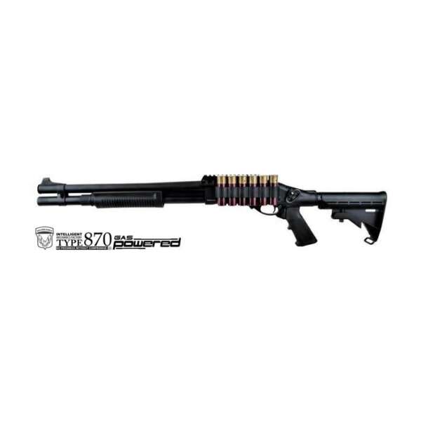 GOLDEN EAGLE FUCILE A POMPA M870 FULL METAL GAS TACTICAL LONG NERO (GE-M870TL)