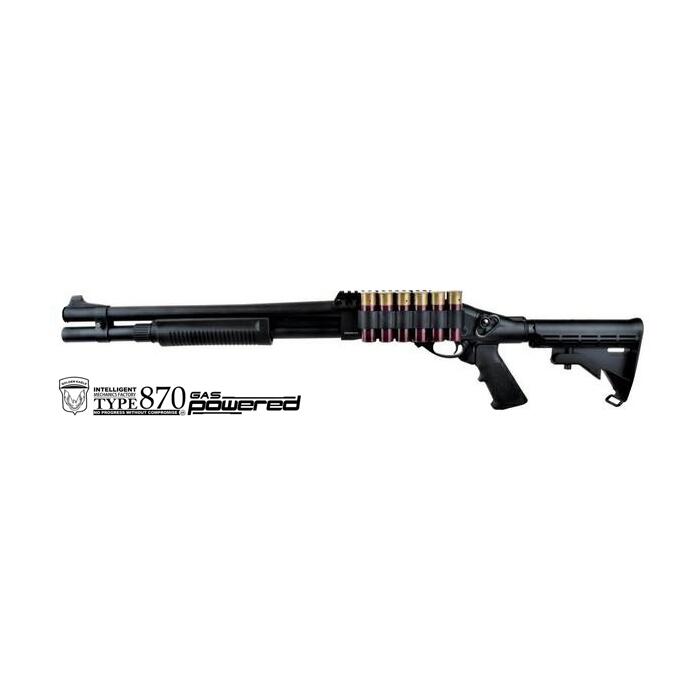 GOLDEN EAGLE FUCILE A POMPA M870 FULL METAL GAS TACTICAL LONG NERO (GE-M870TL)