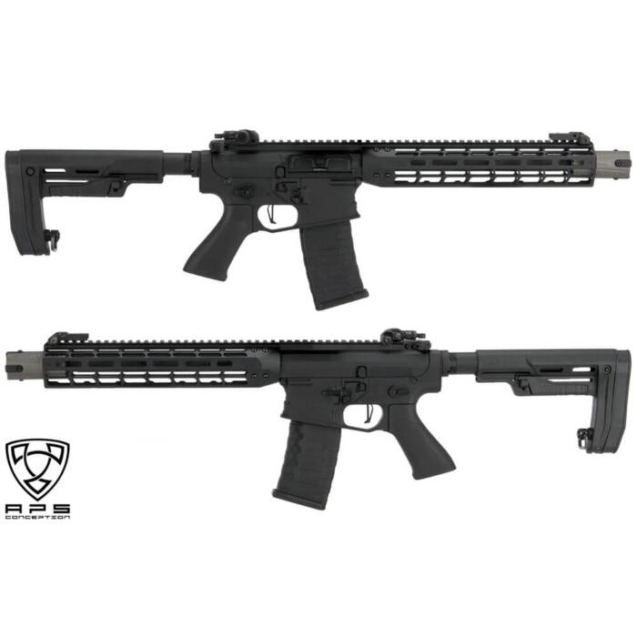 M4 FALKOR DEFENSE BLITZ AMBI SBR BLACK BLOWBACK APS (APS-AP-FBB)