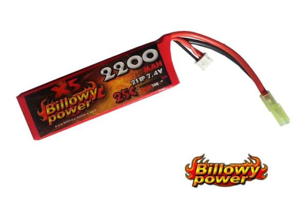 BATTERIA LIPO BILLOWY 7,4V - 2200mAH 25C