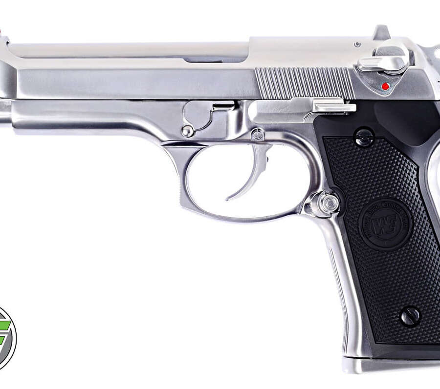 WE PISTOLA A GAS GBB M92 SILVER (WE-W051S)