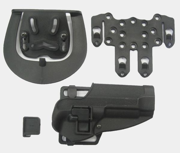 FONDINA IN TECNOPOLIMERO PRESSOFUSA PER BERETTA 92 FS CON SGANCIO RAPIDO (HM9) - NERO