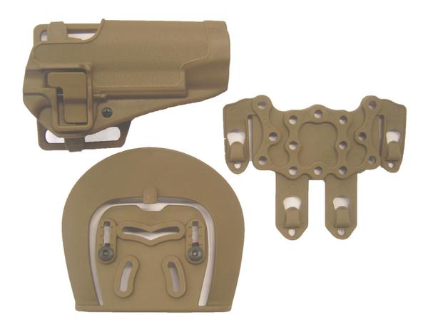 FONDINA IN TECNOPOLIMERO PRESSOFUSA PER COLT 1911 CON SGANCIO RAPIDO (H19) - TAN