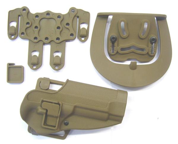 FONDINA IN TECNOPOLIMERO PRESSOFUSA PER BERETTA 92 FS CON SGANCIO RAPIDO (HM9) - TAN