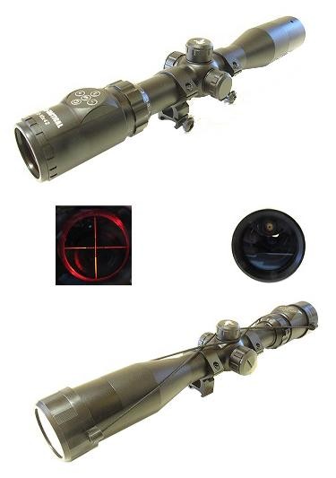 JS-TACTICAL OTTICA 2.5-10X42 LONG+LASER CON  RETICOLO ILLUMINATO E PUNTATORE