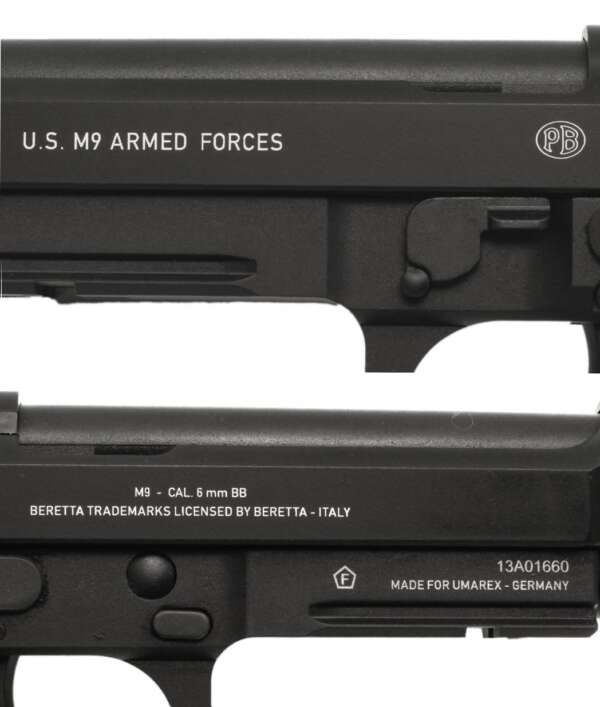UMAREX BERETTA M9 GREEN GAS BLOW-BACK FULL METAL - immagine 2
