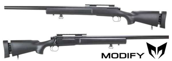 MODIFY M24 SNIPER BOLT-ACTION BLACK CON CALCIO REGOLABILE (MO-M24B)