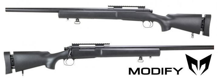 MODIFY M24 SNIPER BOLT-ACTION BLACK CON CALCIO REGOLABILE (MO-M24B)