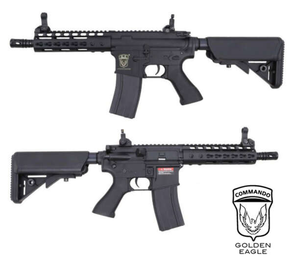 GOLDEN EAGLE FUCILE ELETTRICO M4 ELITE NOVESKE KEYMOD 7" CQB (6635)