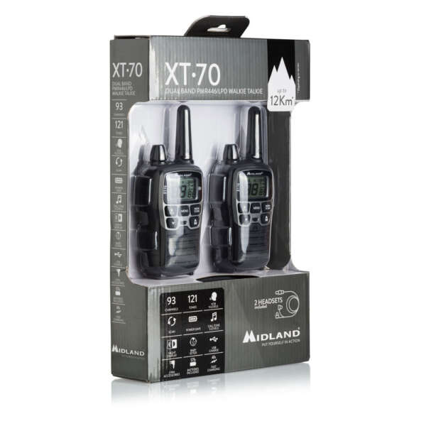 MIDLAND RADIO XT70 COPPIA CON AURICOLARI - immagine 6