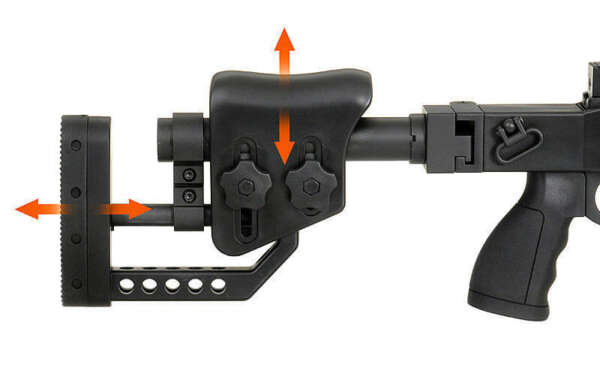 WELL  FUCILE A MOLLA SNIPER TACTICAL ELITE BLACK (MB4415B) - immagine 3