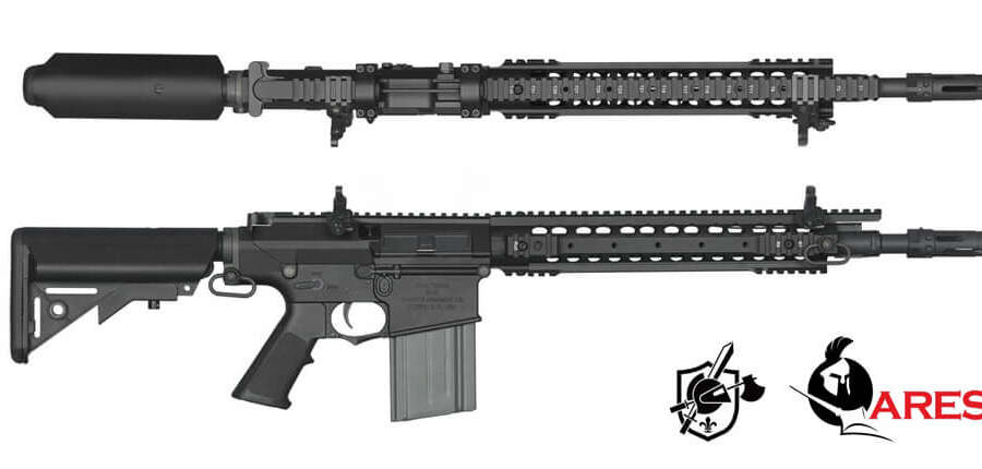 SR25-M110K NERO ARES (AR-SR25B)