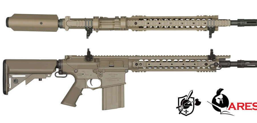 SR25-M110K DARK EARTH ARES (AR-SR25T)