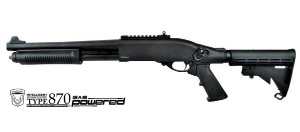 GOLDEN EAGLE FUCILE A POMPA M870 FULL METAL GAS TACTICAL MEDIUM NERO (GE-M870TM)