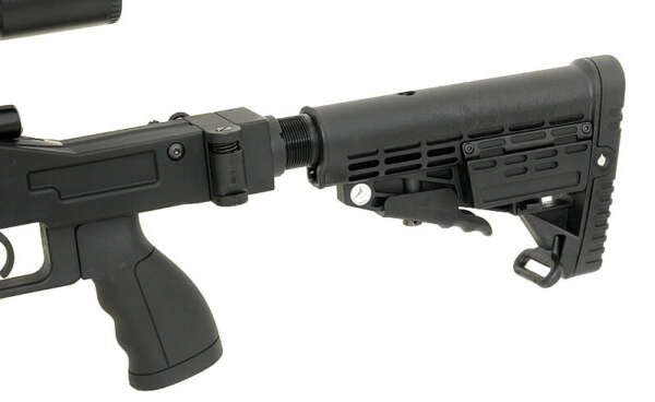 WELL FUCILE A MOLLA MSR FOLDING TYPE SNIPER RIFLE BOLT ACTION BLACK (MB4412B) - immagine 4