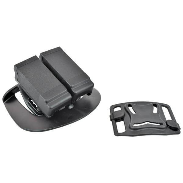 ROYAL PORTA CARICATORI DOPPIO IN TECNOPOLIMERO PRESSOFUSO PER GLOCK 17/18/26 (HGLCAR) - NERO