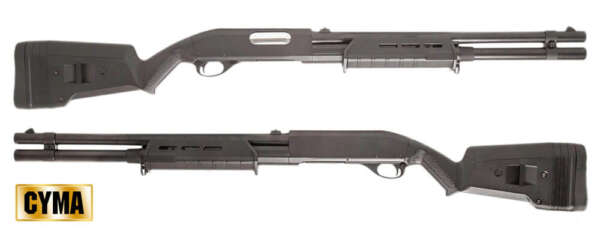 CYMA FUCILE A POMPA 355 LONG FULL METAL NERO (CM355LMB)