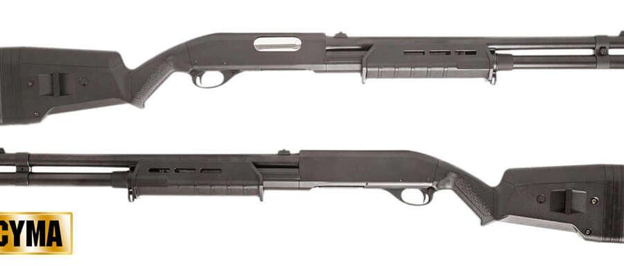 CYMA FUCILE A POMPA 355 LONG FULL METAL NERO (CM355LMB)