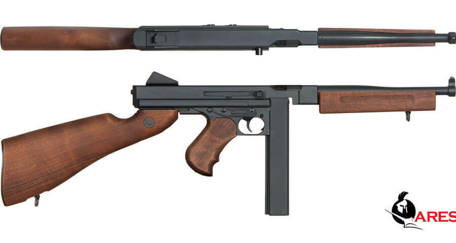 THOMPSON M1A1 FULL METAL & REAL WOOD ARES (AR-SMG5)