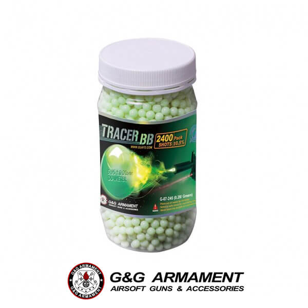 G&G PALLINI TRACCIANTI 0.28G 2400 PEZZI VERDE (G07245)