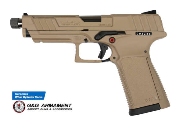 G&G GTP9 DESERT FULL METAL SCARRELLANTE NEW MODEL  (GG-GTP9T)
