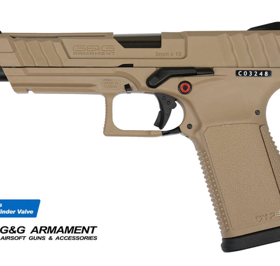 G&G GTP9 DESERT FULL METAL SCARRELLANTE NEW MODEL  (GG-GTP9T)