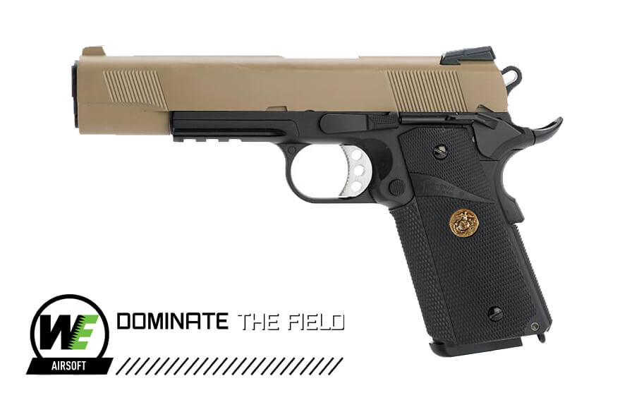 WE PISTOLA A GAS 1911 KIMBER STYLE NERA E TAN (W055BT)