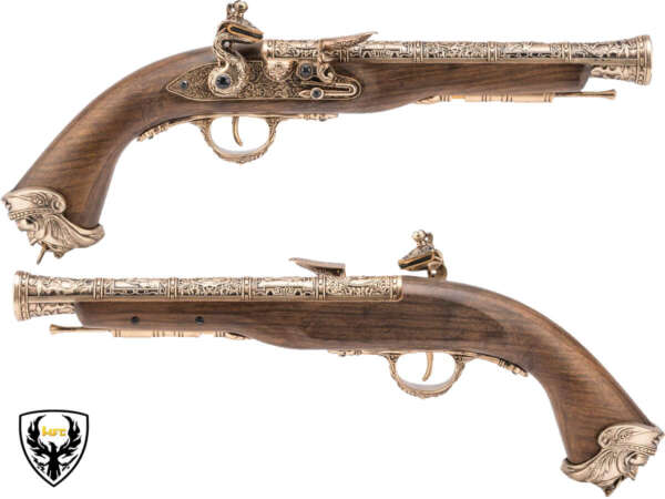 HFC PISTOLA A GAS PIRATE FLINTLOCK 18TH CENTURY GOLD (HG 502GOLD)