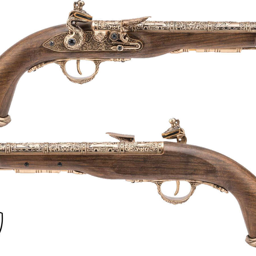 HFC PISTOLA A GAS PIRATE FLINTLOCK 18TH CENTURY GOLD (HG 502GOLD)