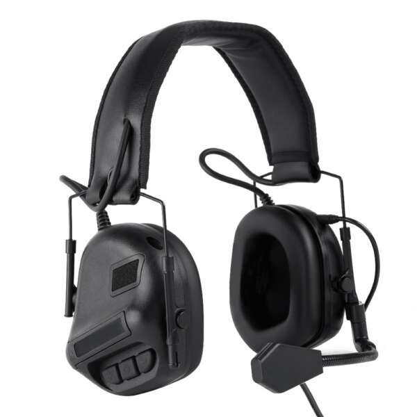 WOSPORT SET CUFFIE CON MICROFONO E RIDUZIONE DEL RUMORE NERE (WO-HD09B)