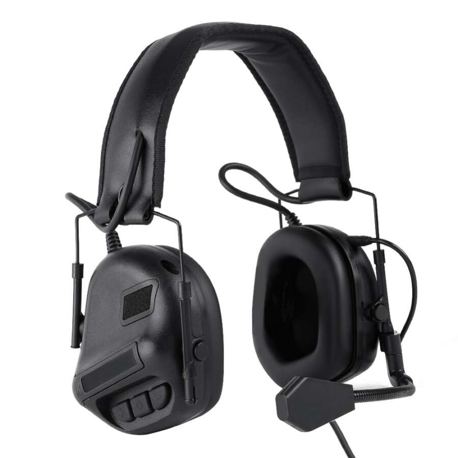 WOSPORT SET CUFFIE CON MICROFONO E RIDUZIONE DEL RUMORE NERE (WO-HD09B)