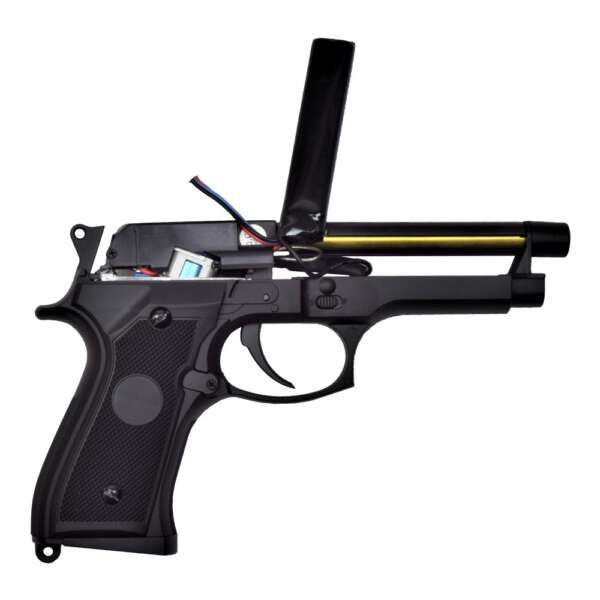 CYMA PISTOLA ELETTRICA M92 BLACK AEP FULL SET MOSFET VERSION (CM126UP) - immagine 3