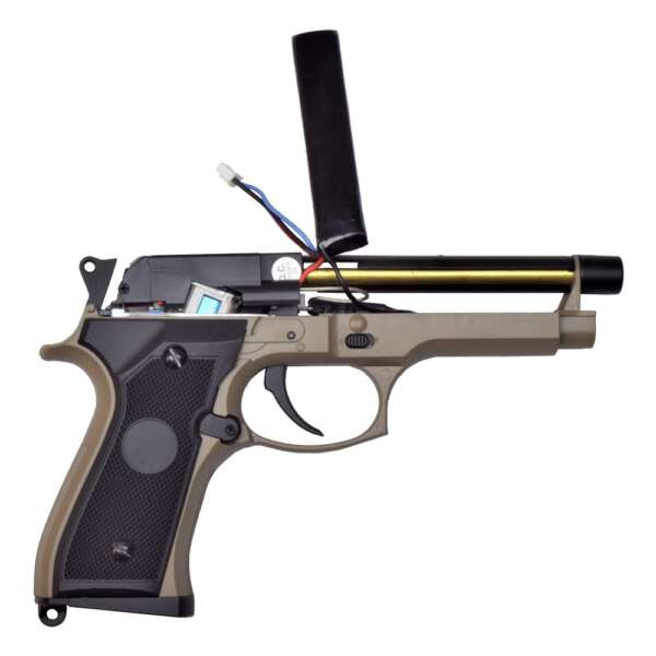 CYMA PISTOLA ELETTRICA M92 TAN AEP FULL SET MOSFET VERSION (CM126UPT) - immagine 3