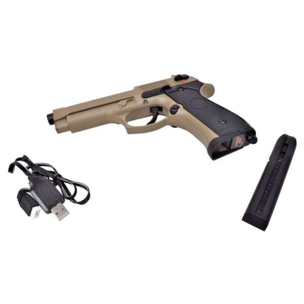 CYMA PISTOLA ELETTRICA M92 TAN AEP FULL SET MOSFET VERSION (CM126UPT) - immagine 4