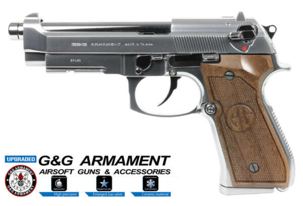 G&G  M9 SILVER LIMITED EDITION FULL METAL (GG-M92-GP2S)