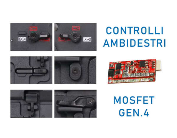 G&G M4 CMF-16K MOSFET GEN 4 BLACK (GG-CMF16FK) - immagine 7
