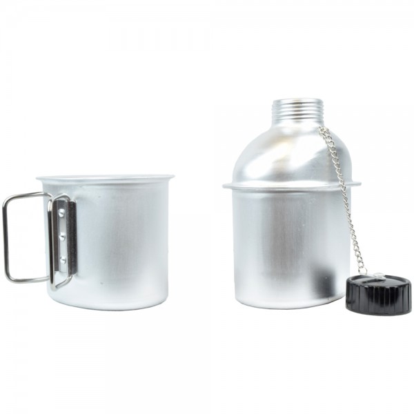 JS-TACTICAL BORRACCIA IN ALLUMINIO 1 LITRO CON TAZZA (JS-1802)