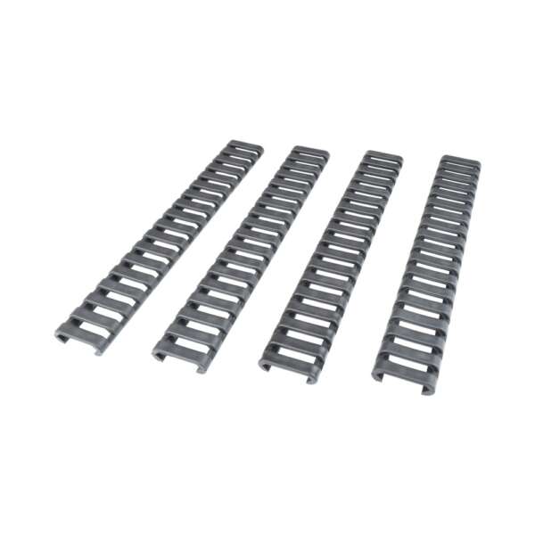 JS-TACTICAL 4 COPRI SLITTA STANDARD 20mm IN GOMMA 17 SLOTS NERO (JS-S17RC) - immagine 2