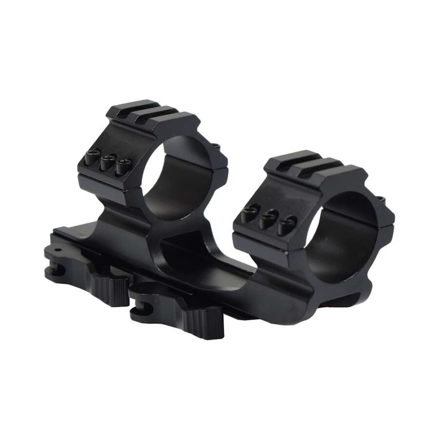 JS-TACTICAL ATTACCO OTTICA 1"/30mm SGANCIO RAPIDO NERO (JS-WD25QD)