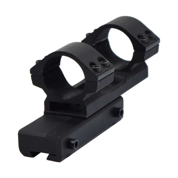 JS-TACTICAL ATTICCO OTTICA 1" CON OFFSET 30mm PER SLITTE 11mm NERO (JS-AOF25H20) - immagine 2