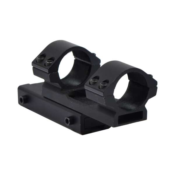 JS-TACTICAL ATTICCO OTTICA 1" CON OFFSET 30mm PER SLITTE 11mm NERO (JS-AOF25H20) - immagine 3