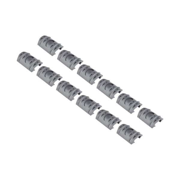 JS-TACTICAL COPRI SLITTA STANDARD 20mm IN GOMMA 12 PEZZI NERO (JS-RC50)
