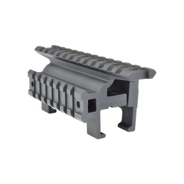 JS-TACTICAL DOPPIA SLITTA 20mm CON ATTACCO PER MP5 NERO (JS-HK12) - immagine 3