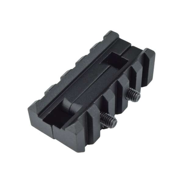 JS-TACTICAL DOPPIA SLITTA 20mm PER TACCA DI MIRA FRONTALE M4 NERO (JS-AR5F) - immagine 2