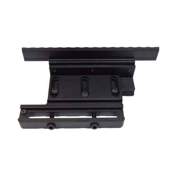 JS-TACTICAL DOPPIA SLITTA STANDARD 20mm LATERALE PER AK NERO (JS-ADKM) - immagine 4